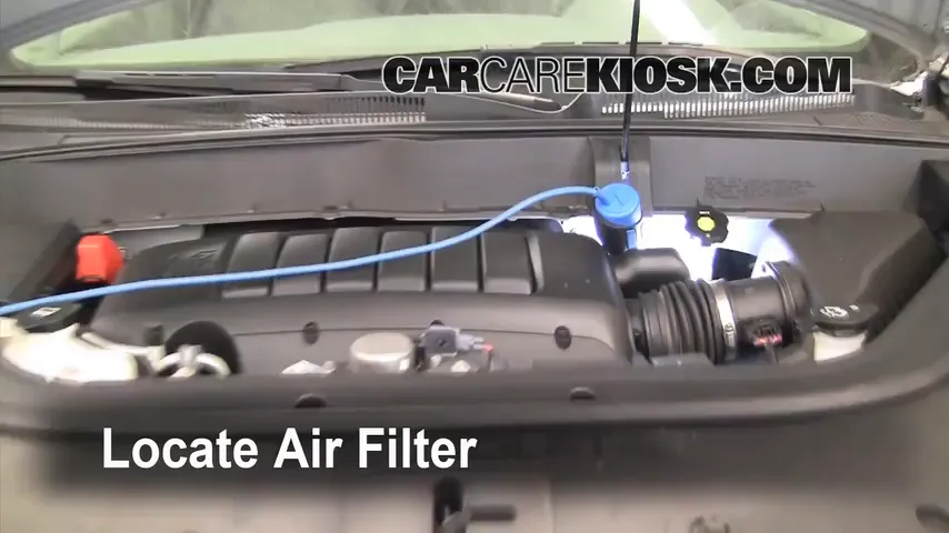 2009 Chevrolet Traverse LT 3.6L V6 Filtro de aire (motor) Cambio